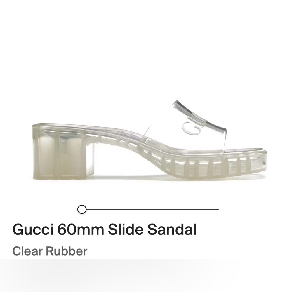 Gucci rubber sandal